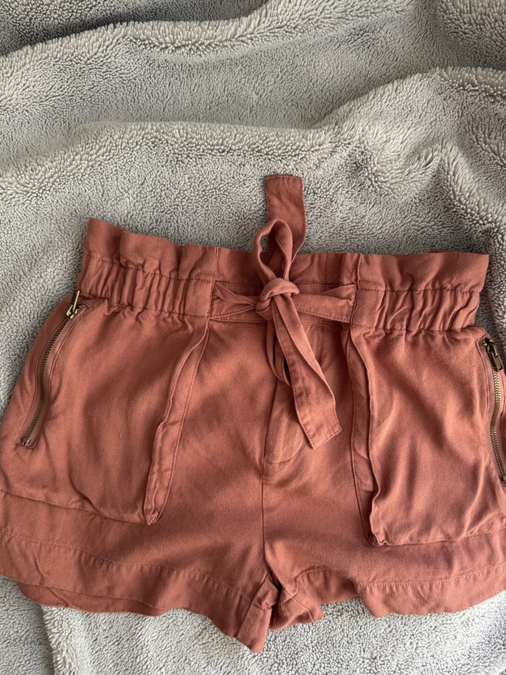 $5 CLOSET CLOSING Forever 21 Tie-Waist Women's Shorts Dusty Rose Pink XS